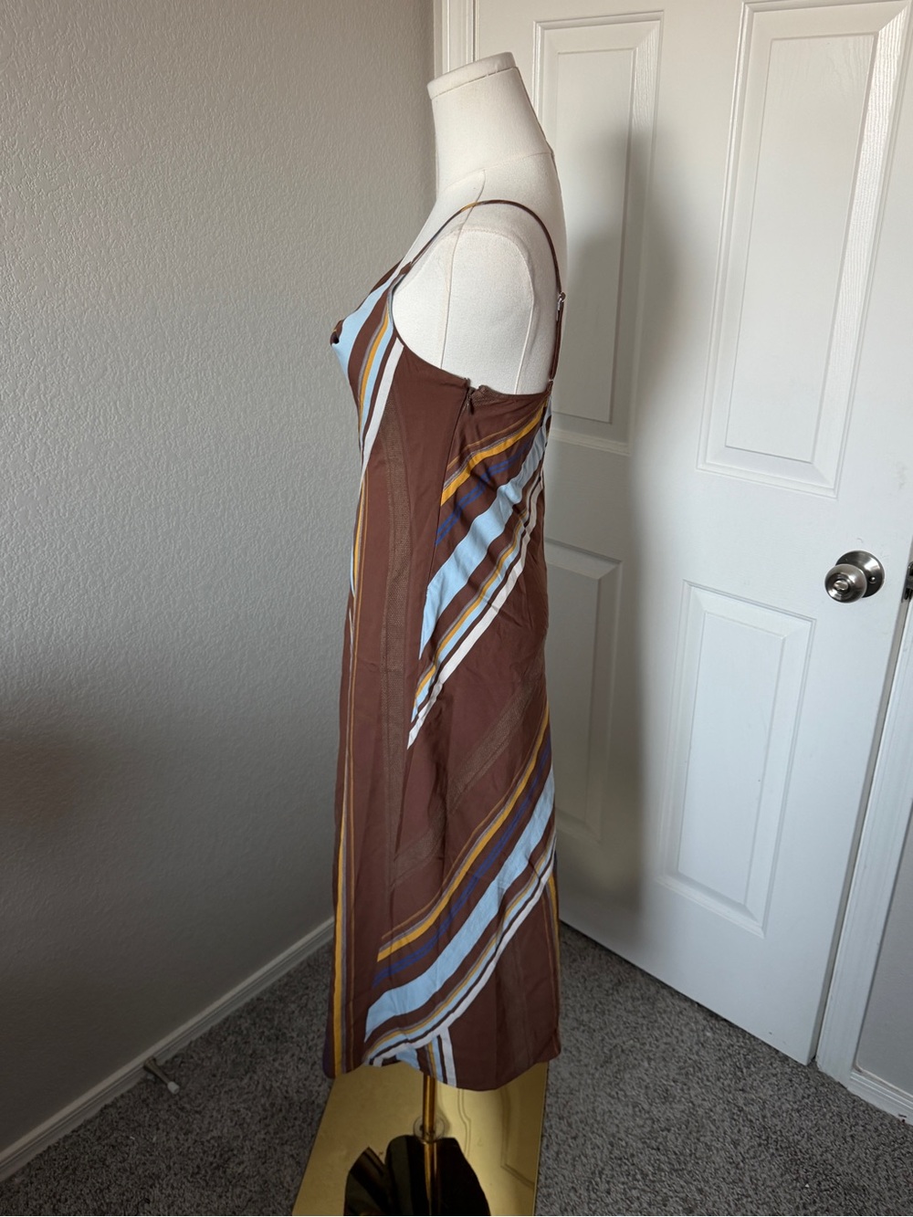A.L.C. Lauren Dress, featuring a variegated striped pattern - Picture 3 of 5